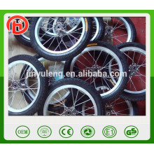 12 ruedas de bicicleta de radios de aleación de aluminio de 14 pulgadas, rueda de bicicleta de carbono